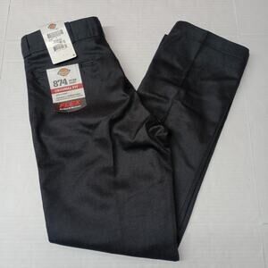 Dickies 874 Work Pants Men's 33x32 Black Original Fit Flex Resists Wrinkles